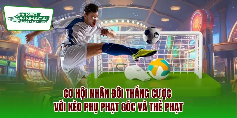 Cơ hội nhân đôi thắng cược với kèo phụ phạt góc và thẻ phạt